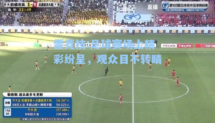 足球赛场上精彩纷呈，观众目不转睛